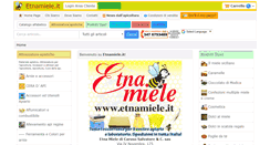 Desktop Screenshot of etnamiele.it