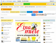 Tablet Screenshot of etnamiele.it